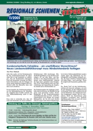 Regionale Schienen Express 11/2005:  (Titelbild)