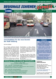 Regionale Schienen Express 3/2006: Zwischenbilanz fr das neue Busnetz der Stadt Salzburg (Titelbild)