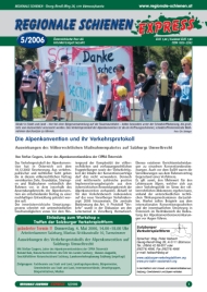 Regionale Schienen Express 5/2006: Die Alpenkonvention und ihr Verkehrsprotokoll (Titelbild)