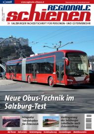 Regionale Schienen 2/2008: Neue Obus-Technik im Salzburg-Test (Titelbild)