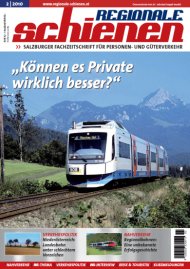 Regionale Schienen 2/2010: „Können es Private wirklich besser?“ (Titelbild)