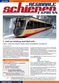 Regionale Schienen Express 4/2010: Und von Salzburg nach Bad Ischl... (Titelbild)