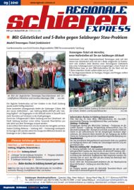 Regionale Schienen Express 9/2010: Mit Gsteticket und S-Bahn gegen Salzburger Stau-Problem (Titelbild)