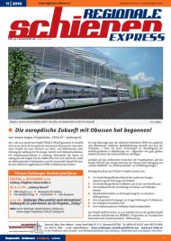 Regionale Schienen Express 11/2010: Die europische Zukunft mit Obussen hat begonnen! (Titelbild)