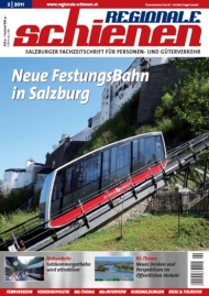 Regionale Schienen 2/2011: Neue FestungsBahn in Salzburg (Titelbild)