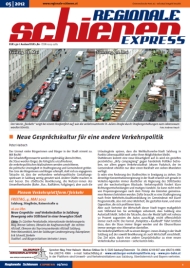 Regionale Schienen Express 05/2012: Neue Gesprchskultur fr eine andere Verkehrspolitik (Titelbild)