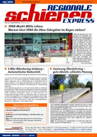 Regionale Schienen Express 09/2012: Warum lässt SPAR die Obus-Fahrgäste im Regen stehen? (Titelbild)