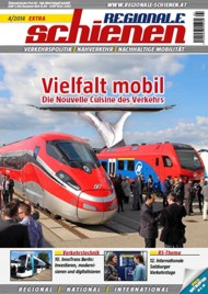 Regionale Schienen 4/2014: Vielfalt mobil - Die Nouvelle Cuisine des Verkehrs (Titelbild)