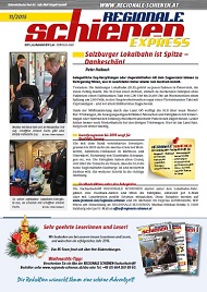 Regionale Schienen Express 11/2015: Salzburger Lokalbahn ist Spitze  Dankeschn! (Titelbild)
