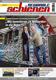 Regionale Schienen 2/2016: Wir investieren 25 Milliarden in die Bahn (Titelbild)